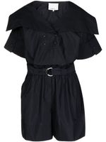 3.1 Phillip Lim combishort à col pointu plat - Noir