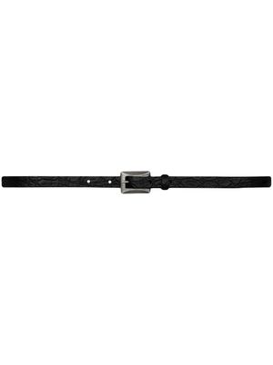 Saint Laurent Laarzen met krokodillenleer-effect - 1000 -NERO