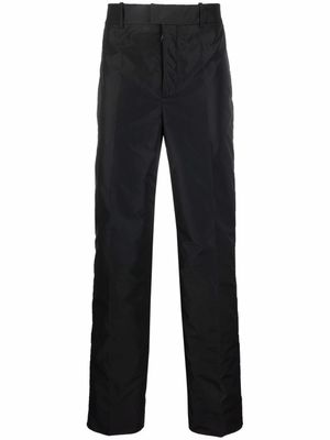 Off-White pantalon droit à design matelassé - Noir