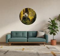 Muursticker panda in het bos