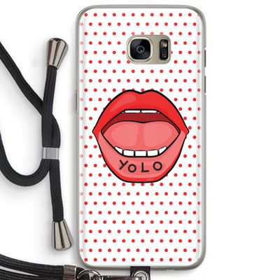 Yolo Denise: Samsung Galaxy S7 Edge Transparant Hoesje met koord