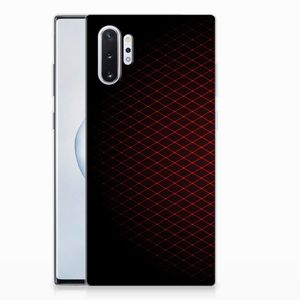 Samsung Galaxy Note 10 Plus TPU bumper Geruit Rood