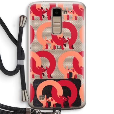 Dogs: LG K10 (2016) Transparant Hoesje met koord