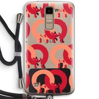 Dogs: LG K10 (2016) Transparant Hoesje met koord