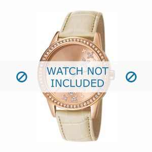 Esprit horlogeband ES107302-002 Leder Beige + standaard stiksel