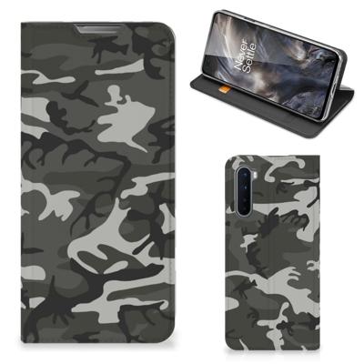 OnePlus Nord | Hoesje met Magneet | Army Light