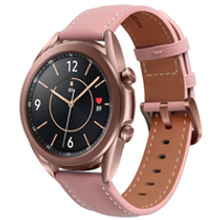 Premium Leather bandje - Oudroze - Samsung Galaxy Watch 5 (Pro) - 40mm / 44mm / 45mm - thumbnail