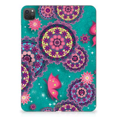 iPad Pro 11 (2024) Tablethoes Cirkels en Vlinders iPad Pro 11 (2024) Tablethoes Cirkels en Vlinders