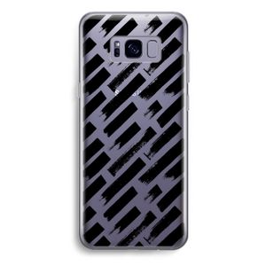 Zwarte vegen: Samsung Galaxy S8 Plus Transparant Hoesje
