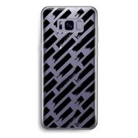 Zwarte vegen: Samsung Galaxy S8 Plus Transparant Hoesje