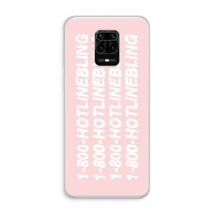 Hotline bling pink: Xiaomi Redmi Note 10 Lite Transparant Hoesje