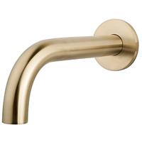 Wiesbaden Baduitloop Ronde Geborsteld Messing 20 cm 1/2 inch