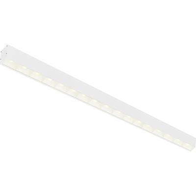 Lineaire LED Hanglamp - Lijnverlichting - Kozolux Tina - 40W 4600lm - Helder/Koud Wit 6500K - 120cm - Wit