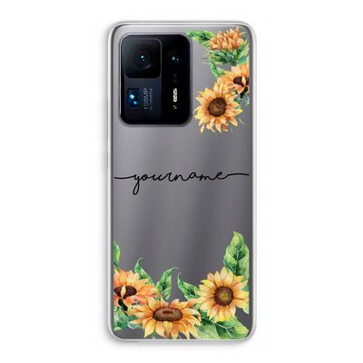 Zonnebloemen: Xiaomi Mi Mix 4 Transparant Hoesje