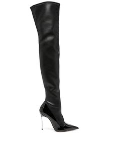 Casadei bottes Super Blade Divina en cuir - Noir