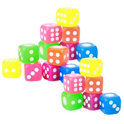 Toi-Toys Dobbelstenen - 18x - met licht - 3,5 cm - dobbel spellen