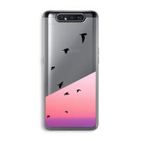 Fly away: Samsung Galaxy A80 Transparant Hoesje