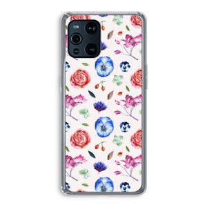 Bloemetjes: Oppo Find X3 Pro Transparant Hoesje