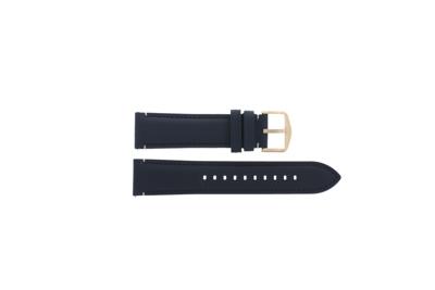 Horlogeband Fossil FS5237 / FS5454 Leder Blauw 22mm