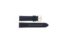 Horlogeband Fossil FS5237 / FS5454 Leder Blauw 22mm