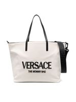 Versace Kids sac cabas à logo brodé - Tons neutres - thumbnail