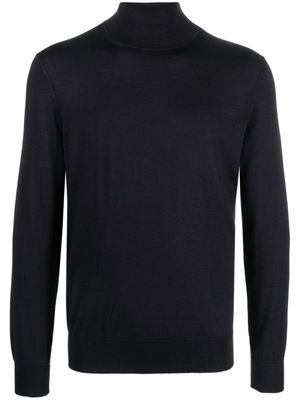 Zegna pull à col roulé - Bleu