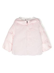 Moncler Enfant doudoune à patch logo - Rose