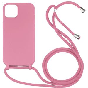 Samsung Galaxy S22 Ultra hoesje - Backcover - Koord - Softcase - Flexibel - TPU - Roze