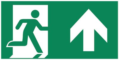 ADAM Pictogram-A man pijl Omhoog PLX enkelzijdig