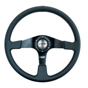 Simoni Racing Sportstuur Defender 380mm - Zwart Eco-Leder SRDEFP