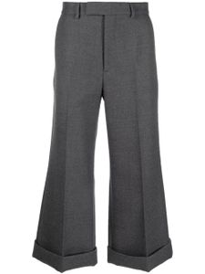 Gucci pantalon court en laine - Gris