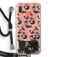 Zeemeermin: Samsung Galaxy A20e Transparant Hoesje met koord