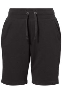 HAKRO Regular Fit Korte joggingbroek zwart, Effen