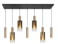 Highlight HanglampPerugia mat goud - 4x E27 - 3x GU10 - H5701.36