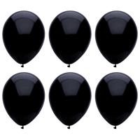 Ballonnen verjaardag/thema feest - 300x stuks - zwart - 29 cm