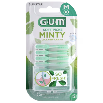 GUM Soft-Picks Comfort Flex Cool Mint Regular - 80 stuks