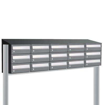 Allux Hive Set 5-Breed, 3-Hoog Met Dak Op Statief Antraciet - 40030065_5x3ds