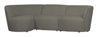 WOOOD 3-zits Loungebank 'Coco' Links, Bouclé, kleur Warm Groen