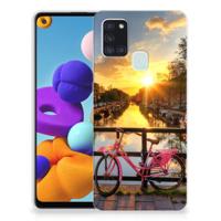 Samsung Galaxy A21s | Silliconen Back Cover | Amsterdamse Grachten