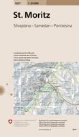 Wandelkaart - Topografische kaart 1257 St. Moritz | Swisstopo