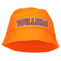 Koningsdag vissershoedje/bucket hat oranje - Willem - 57-58 cm