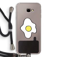 Spiegelei: Samsung Galaxy J4 Plus Transparant Hoesje met koord Spiegelei: Samsung Galaxy J4 Plus Transparant Hoesje met koord