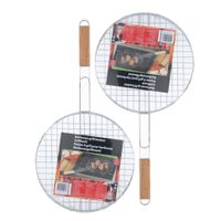 2x stuks barbecue braadrooster rond 30 cm