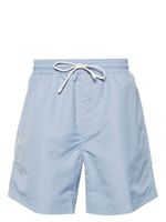 Brunello Cucinelli short de bain à logo brodé - Bleu - thumbnail