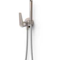 Bidetkraan met handdouche Tres Fuji | Opbouw | Mengkraan | 1-hendel | Rond | RVS look