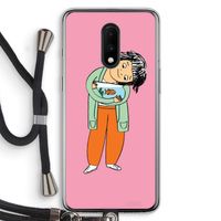 Visknuffel: OnePlus 7 Transparant Hoesje met koord