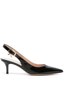 Gianvito Rossi escarpins Ribbon Sling 50 mm à bride arrière - Noir