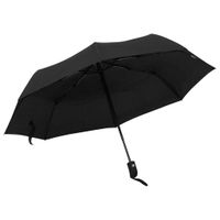 Paraplu automatisch inklapbaar 95 cm zwart - thumbnail