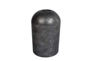 Vaas "Ted" L zwart glas 10x10x16cm
