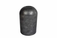 Vaas "Ted" L zwart glas 10x10x16cm